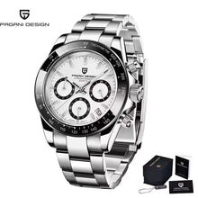 Load image into Gallery viewer, 40mm New V2 PAGANI DESIGN Men's Quartz Watches Sapphire Retro Chronograph Stainless Steel Waterproof Watch Men Relogio Masculino