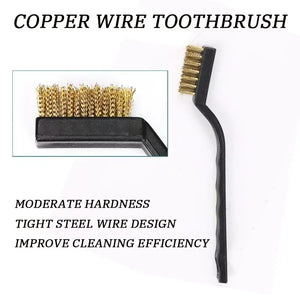 6/12Pcs Industrial Wire Brush - Stainless Steel Copper Cleaning Tool Set