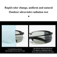 Load image into Gallery viewer, Photochromic Polarized Sunglasses Men Driving Chameleon Glasses Day Night Vision