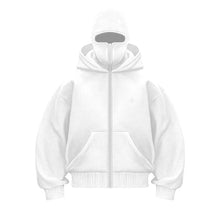 Load image into Gallery viewer, Plain Design Hooded Zip Up Sweatshirt for Men Women Autumn Winter Ins Style Couple Matching