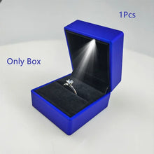 Load image into Gallery viewer, 2024 Luxury Ring Box With LED Light Jewelry Diamond Ring Box for Engagement Wedding Birthday Valentine's Day Gift Box
