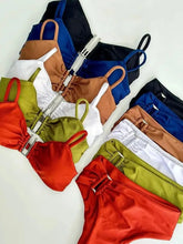 Load image into Gallery viewer, Bandeau Bikini Push Up Women Swimsuits 2024 Sexy Female Swimwear Brazilian Bikini Set Thong Biquini Swim Suits Solid Beachwear