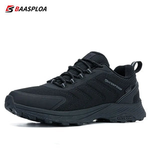 Baasploa Men's Hiking Sneakers: Waterproof, Non-Slip Outdoor Shoes