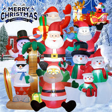 Load image into Gallery viewer, Christmas Inflatable Decoration Toy Built-in LED Lights Inflatable Model Ornament Xmas Party New Year Garden Indoor Outdoor Deco