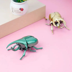 3PCs Wind-Up Beetle Set - Creative Prankster Toy, Animated Insect Scarab for Kids' Play