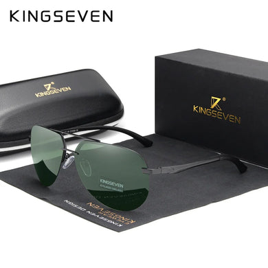 Kingseven 2023 Polarized Rimless Sunglasses Men Women Outdoor Sports