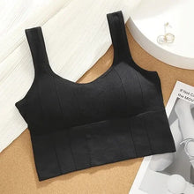 Load image into Gallery viewer, Breathable Sports Bra Anti-Sweat Fitness Top Women Seamless Yoga Bra Shockproof Crop Top Push Up Sport Bra Gym Workout Top