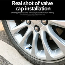 Load image into Gallery viewer, Aluminum Alloy Car Tire Valve Caps Airdust Waterproof Tyre Rim Stem Cover for Automobiles Motorcycles Bikes 4Pcs