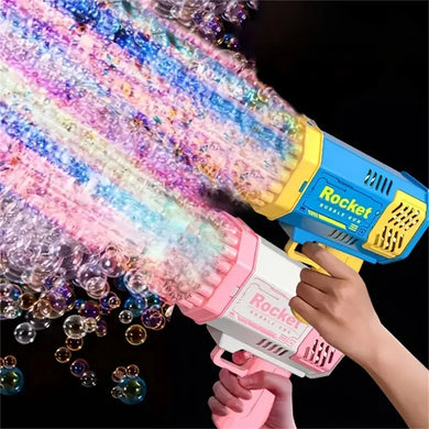 Rocket Barrel Bubble Machine Gatling Gun Angel Bubble Toy for Kids