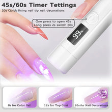 Load image into Gallery viewer, Portable UV Light! Travel Nail Dryer, Gel Polish