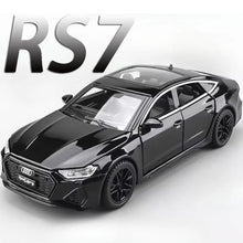 Load image into Gallery viewer, 1:32 RS7 Sportback Miniature Model Toy Cars Alloy Diecast 6 Doors Opened with Pull Back Rubber Tires Ornament Vehicle Toys Gifts