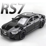1:32 RS7 Sportback Miniature Model Toy Cars Alloy Diecast 6 Doors Opened with Pull Back Rubber Tires Ornament Vehicle Toys Gifts