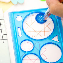 Load image into Gallery viewer, Geometry Spirograph Drawing Stencils Set Painting Template Art Crafts Creative Kids Educational Toy Variety of Flowers Ruler