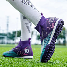 Load image into Gallery viewer, Short spike cleats new competition level football shoes for men and women universal professional game training sports shoes