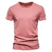 Load image into Gallery viewer, 100% Cotton Men T-shirt Casual Soft Fitness Summer Thin T-shirts Men's Home Clothes O-Neck Short Sleeve Soild T Shirt for Men