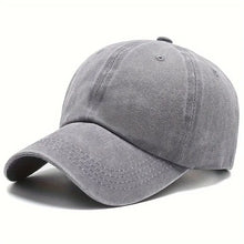 Load image into Gallery viewer, Men Women Unisex Baseball Cap Adjustable Solid Color Casual Hat Stretchy Fabric for Sports Secure Drawstring Closure Dad Hat
