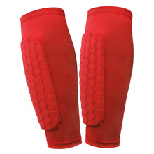 Load image into Gallery viewer, Soccer Shin Pads with Honeycomb Pads Football Shin Pads Ergonomic Lightweight Calf Protective Gear for Kids Youth Adults