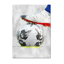 Load image into Gallery viewer, Football Basketball Poster Canvas Painting – Modern Sports Wall Art