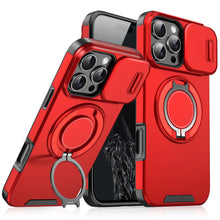 Load image into Gallery viewer, Luxury Magnetic Wireless Charge with Magsafe Armor Case For iPhone 16 15 14 13 12 11 Pro Max Plus Slide Camera Protect PC Cover