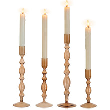 Load image into Gallery viewer, 3Pc/Set Glass Candle Holders Flower Vase Candlestick for Home Wedding Table Centerpiece Decoration