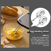 Load image into Gallery viewer, Handheld Electric Egg Beater, Household Automatic Mixer, Handheld Food Cake Bread Baking Dough Mixer, 7-speed Cream Blender