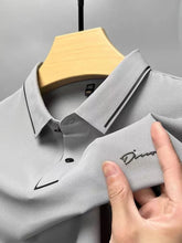 Load image into Gallery viewer, High end luxury brand fashion hot diamond short sleeve Advanced printed POLO shirt summer new Korean version men's lapel T-shirt