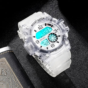 Men's Digital Watch Military Sports 30M Waterproof Big Face Electronic Wristwatch