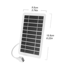 Load image into Gallery viewer, 2-15W 5V USB Type-C Solar Panel Charger Kit Portable Flexible Lightweight Mini System for Phones Power Banks Car Camping Hiking