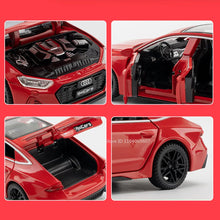 Load image into Gallery viewer, 1:32 RS7 Sportback Miniature Model Toy Cars Alloy Diecast 6 Doors Opened with Pull Back Rubber Tires Ornament Vehicle Toys Gifts