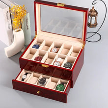 Load image into Gallery viewer, Wooden Watch Box 1/2/3/5/6/10/12 Slot Watch Gift Box Watch Storage Travel Case Organizer Men Jewellery Box Piano-bake-paint