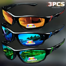 Load image into Gallery viewer, 1/3PCS Vintage Sports Sunglasses Men Women Fishing Running Cycling Mountaineering Sport Man Sun Glasses Anti-Glare UV400