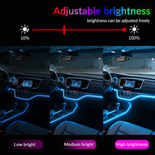 Load image into Gallery viewer, 6/10/18 in 1 Symphony RGB Neon Light Car Ambient Light Interior Acrylic LED Strip Decoration Atmosphere Lamp by APP Control