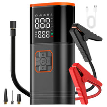 Load image into Gallery viewer, Digital Display Portable Tire Inzzator, USB Rechargeable Air Compressor for Car Bike Motorcycle Tires, Balls, Inflatable Toys