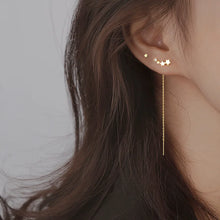 Load image into Gallery viewer, Ventfille 925 Sterling Silver Star Earring for Women Girl Simple Tassels Chain Fashion Office Jewelry Gift Dropshipping