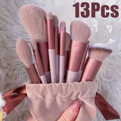 13pcs Makeup Brushes Set Eye Shadow Blush Beauty Tools Bag