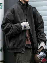 Load image into Gallery viewer, Japanese Vintage Polar Fleece Jacket Men Winter Streetwear Coat