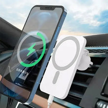 Load image into Gallery viewer, Mini Magnetic Wireless Car Charger Phone Holder Stand Car Mount For iPhone 17 16 15 14 13 12 Pro Max Fast Car Charging Station