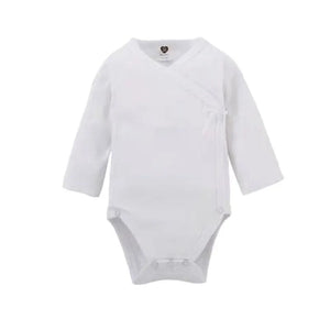 Baby Romper - 100% Cotton Long Sleeve Overall - Side Opening - Newborn Baby Clothes