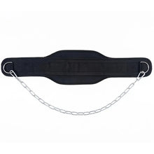 Load image into Gallery viewer, Weight Lifting Dip Belt Neoprene Back Gym Belt with Chain for Fitness Bodybuilding Pull up Strength Training Load Waist Strap