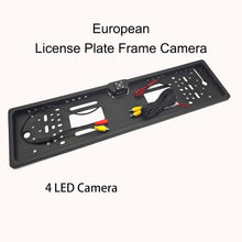 Load image into Gallery viewer, 4/8/12LED  European License Plate Rearview Camera Frame Reverse Backup Camera Night Vision for Truck Car SUV, Camper Pickup