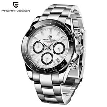 Load image into Gallery viewer, 40mm New V2 PAGANI DESIGN Men's Quartz Watches Sapphire Retro Chronograph Stainless Steel Waterproof Watch Men Relogio Masculino