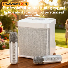 Load image into Gallery viewer, YS203 Portable Bluetooth Speaker, dual-microphone wireless Karaoke all-in-one machine, outdoor family party Bluetooth speaker
