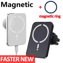 Load image into Gallery viewer, 30W Magnetic Wireless Car Charger Air Vent Clip Phone Holder For Magsafe iPhone 16 15 14 13 12 Pro Max Fast Car Charging Stand