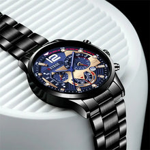 Load image into Gallery viewer, Luxury Men&#39;s Stainless Steel Quartz Watch Calendar Luminous Business Casual