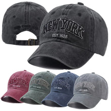 Load image into Gallery viewer, 2024 New York Washed Cotton Cap For Men Women Gorras Snapback Caps Baseball Caps Sun protection Casquette Dad Hat Outdoors Cap