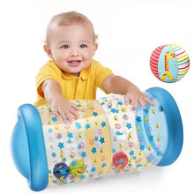 Load image into Gallery viewer, Inflatable Baby Crawling Roller Toy with Rattle &amp; Ball - Early Educational Toy