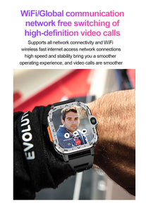 Android Smart Watch for Men – GPS, Dual Camera, NFC, 4G SIM, WiFi – 16GB/64GB Storage