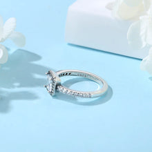 Load image into Gallery viewer, 925 Sterling Silver Rings For Women Original Crown Love Heart Wishbone Engagement Wedding Rose Gold Crystal Ring Luxury Jewelry