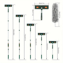 Load image into Gallery viewer, 144/206CM Extendable Floor Scraper &amp; Window Wiper – Glass Cleaning Tool