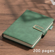 Load image into Gallery viewer, Vintage A5 leather notebook with personalized soft cover - perfect for business meetings and college life